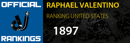 RAPHAEL VALENTINO RANKING UNITED STATES