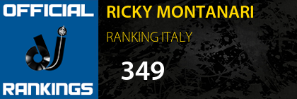 RICKY MONTANARI RANKING ITALY