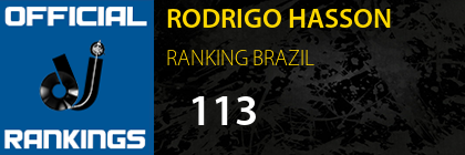 RODRIGO HASSON RANKING BRAZIL
