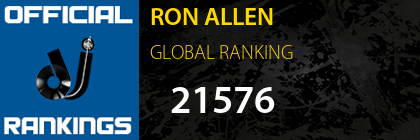 RON ALLEN GLOBAL RANKING