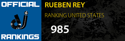 RUEBEN REY RANKING UNITED STATES