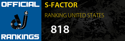 S-FACTOR RANKING UNITED STATES