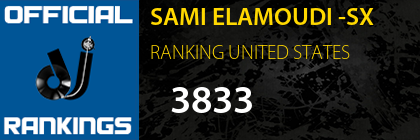 SAMI ELAMOUDI -SX RANKING UNITED STATES