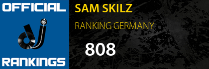 SAM SKILZ RANKING GERMANY