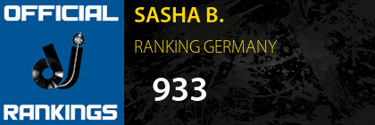 SASHA B. RANKING GERMANY