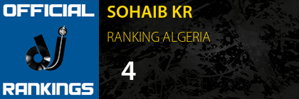 SOHAIB KR RANKING ALGERIA