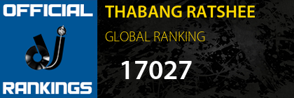 THABANG RATSHEE GLOBAL RANKING