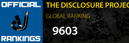 THE DISCLOSURE PROJECT GLOBAL RANKING