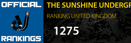 THE SUNSHINE UNDERGROUND RANKING UNITED KINGDOM