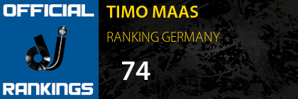 TIMO MAAS RANKING GERMANY