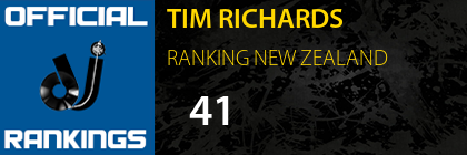 TIM RICHARDS RANKING NEW ZEALAND