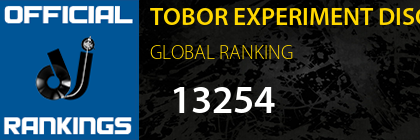 TOBOR EXPERIMENT DISCO EXPERIENCE GLOBAL RANKING