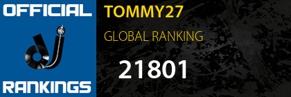 TOMMY27 GLOBAL RANKING