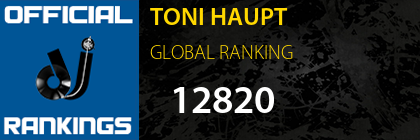 TONI HAUPT GLOBAL RANKING