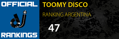TOOMY DISCO RANKING ARGENTINA