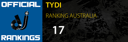 TYDI RANKING AUSTRALIA