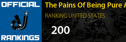 The Pains Of Being Pure At Heart RANKING UNITED STATES