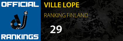 VILLE LOPE RANKING FINLAND