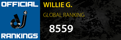 WILLIE G. GLOBAL RANKING