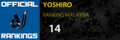 YOSHIRO RANKING MALAYSIA