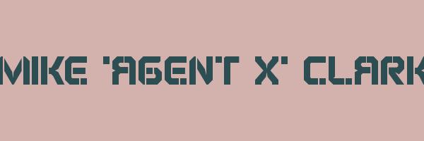 MIKE 'AGENT X' CLARK Logo